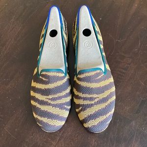Rothy's The Loafer Chai Zebra size 10 New in Box